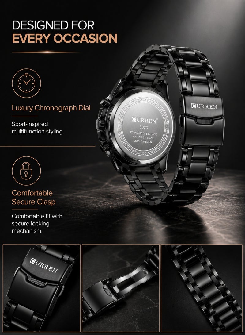 Men's Watch Business Steel Belt Quartz Watch