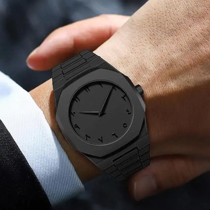 Men Stainless Steel Arabic Watch - KSA